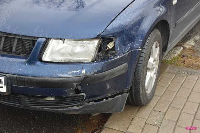 Zderzenie nissana i volkswagena w Piławie Dolnej