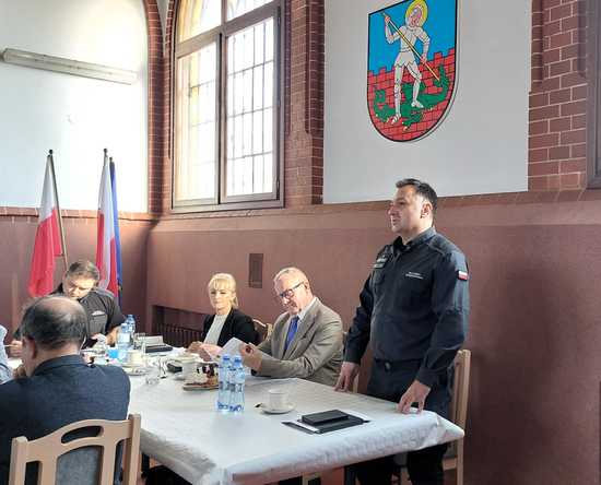 Posiedzenie Powiatowego Zespołu Zarządzania Kryzysowego, Powiatowej Komisji Bezpieczeństwa i Porządku