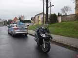 Wypadek motocyklisty w Pieszycach