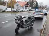 Wypadek motocyklisty w Pieszycach