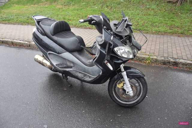 Wypadek motocyklisty w Pieszycach