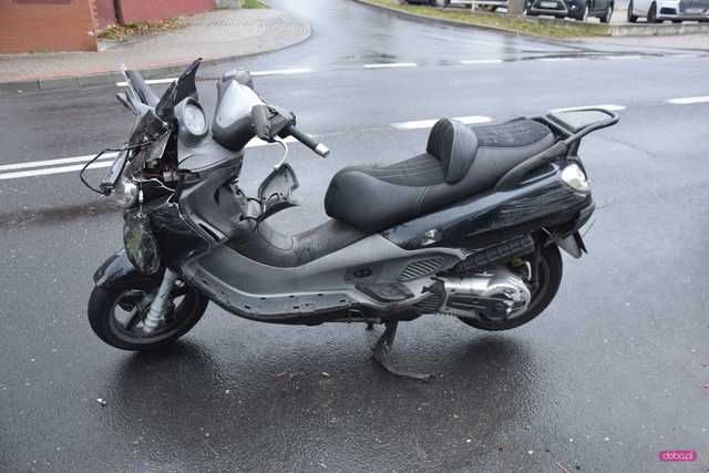 Wypadek motocyklisty w Pieszycach