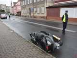 Wypadek motocyklisty w Pieszycach