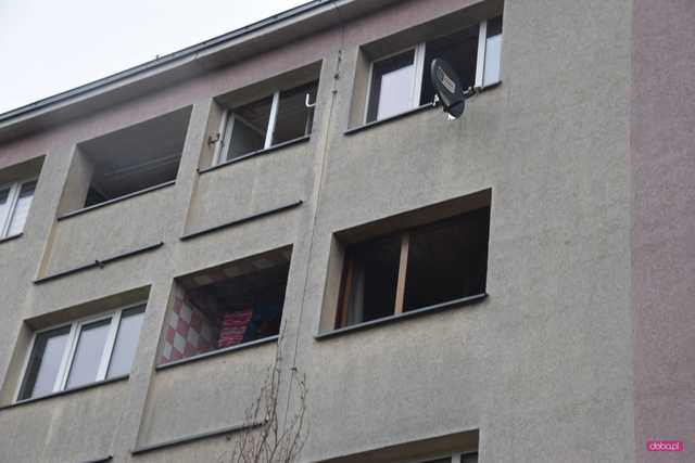 Pożar na os. Włókniarzy w Bielawie