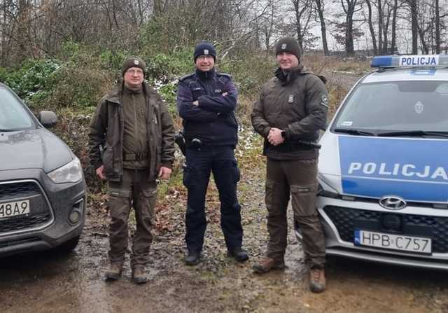 Policja i Straż Leśna przeciwko kradzieży choinek i drewna z lasów