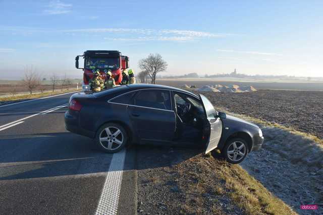 Wypadek na drodze Dzierżoniów - Łagiewniki