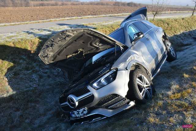Wypadek na drodze Dzierżoniów - Łagiewniki