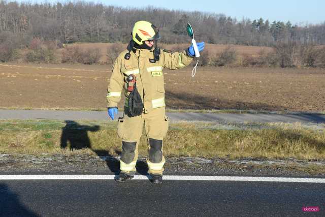 Wypadek na drodze Dzierżoniów - Łagiewniki