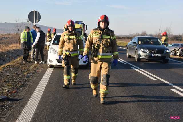 Wypadek na drodze Dzierżoniów - Łagiewniki
