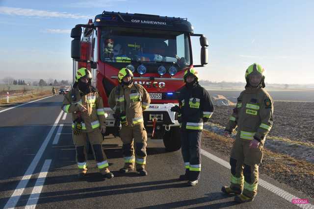 Wypadek na drodze Dzierżoniów - Łagiewniki