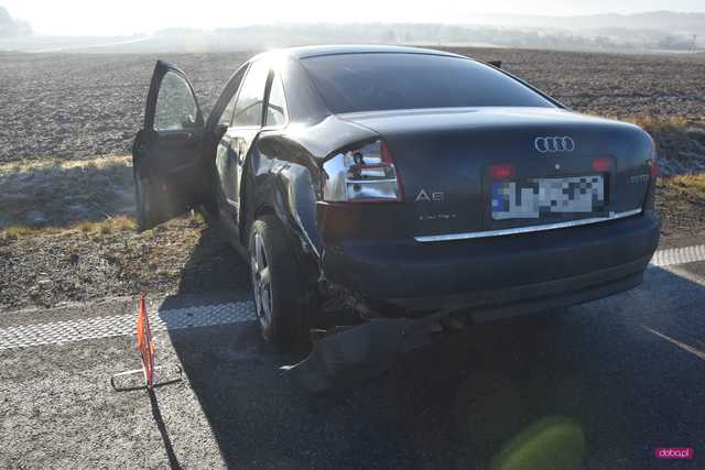 Wypadek na drodze Dzierżoniów - Łagiewniki