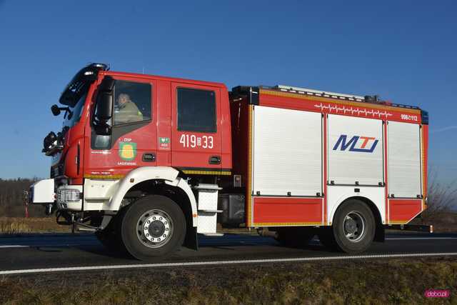 Wypadek na drodze Dzierżoniów - Łagiewniki
