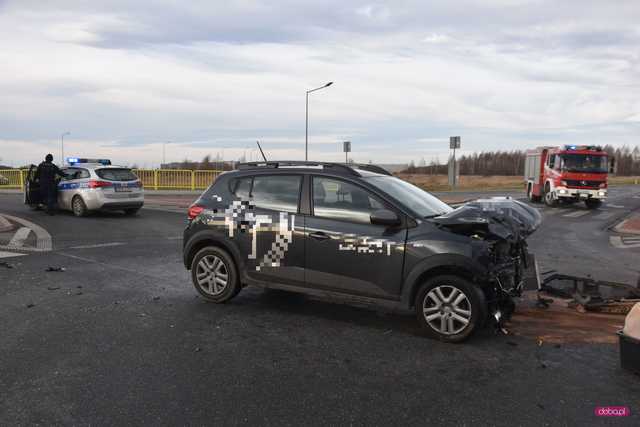 Zderzenie dacii i forda na obwodnicy Dzierżoniowa