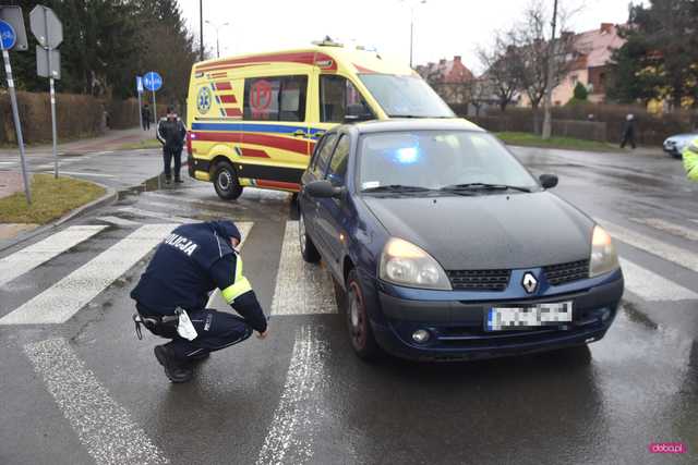 Potrącenie w Dzierżoniowie