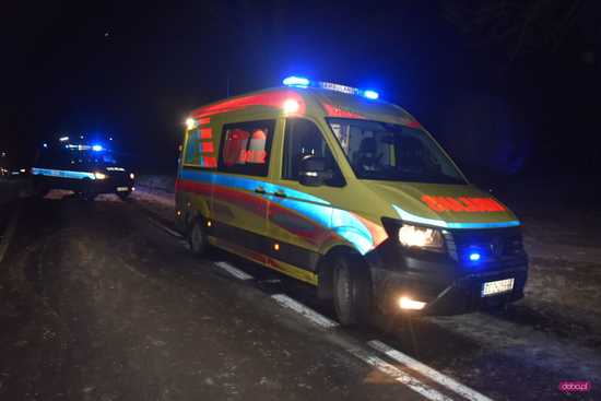 Wypadek na trasie Dzierżoniów – Świdnica: droga zablokowana