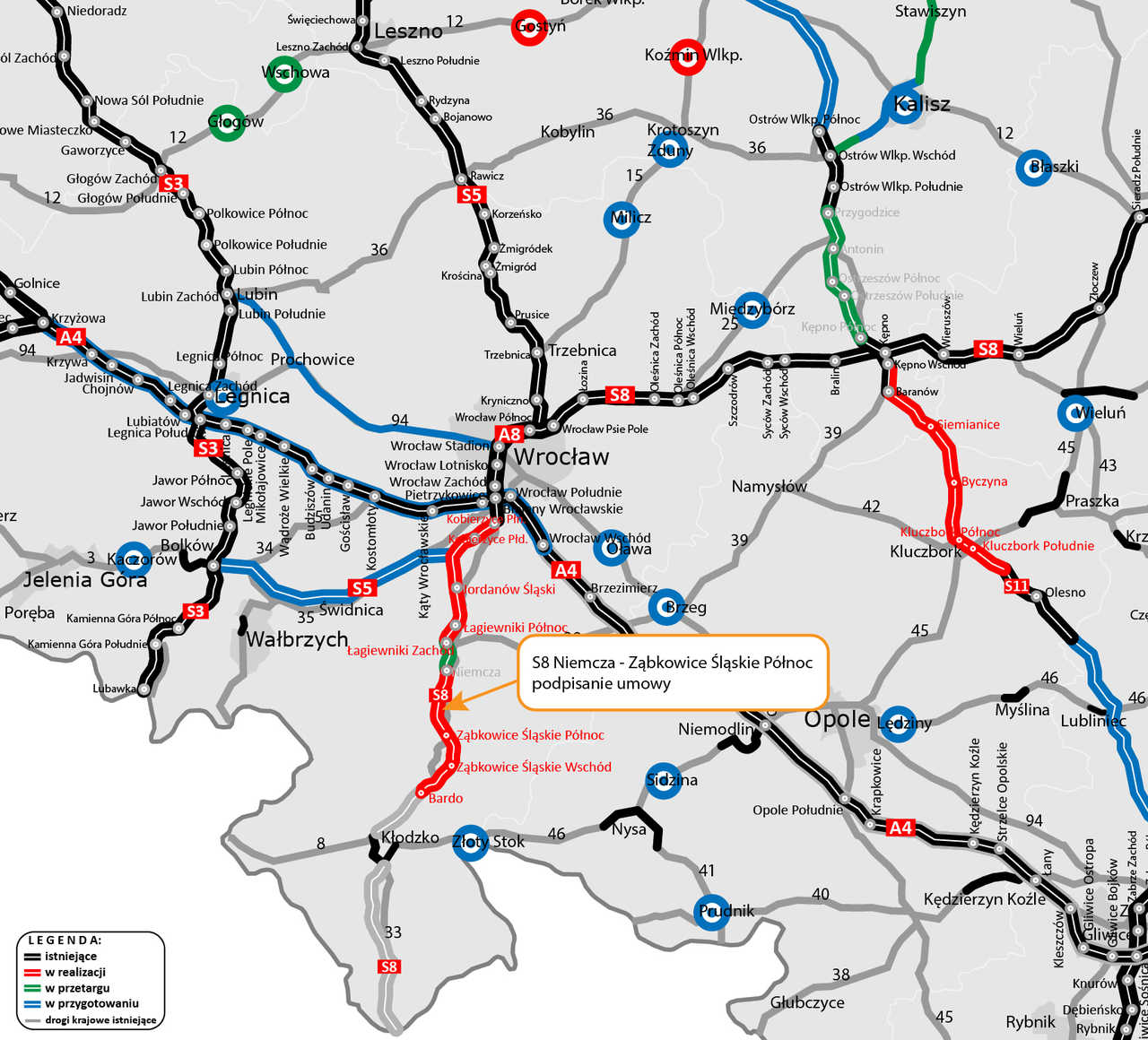 Kolejna umowa na realizację drogi ekspresowej S8
