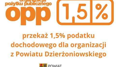 Przekaż 1,5% podatku dochodowego na organizacje pożytku publicznego