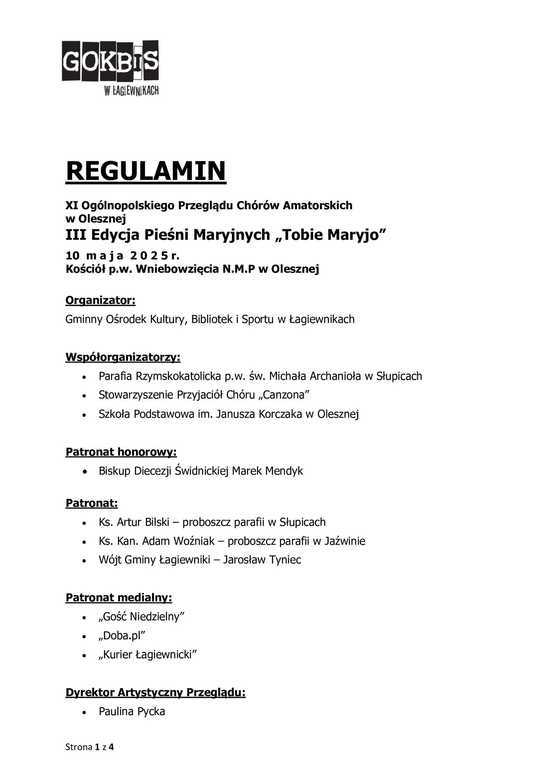 Ogólnopolski Przegląd Chórów Amatorskich w Olesznej