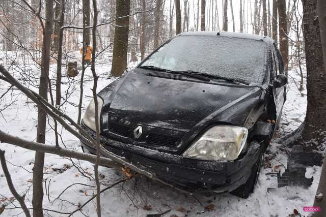 Renault spadł ze skarpy