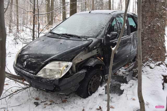 Renault spadł ze skarpy