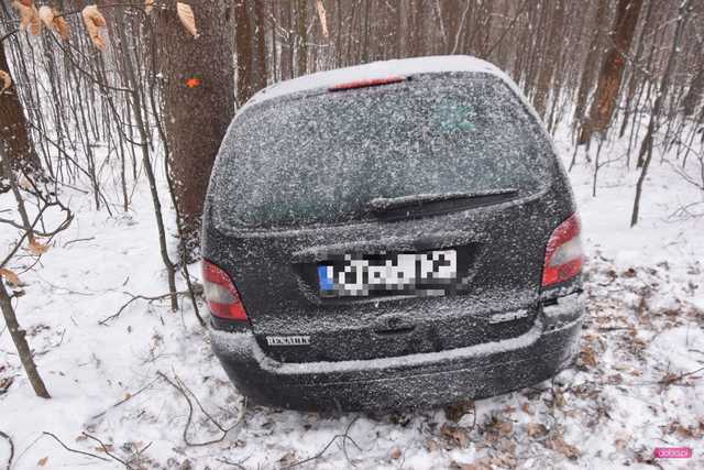 Renault spadł ze skarpy