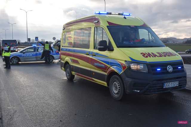 Wypadek na obwodnicy Dzierżoniowa