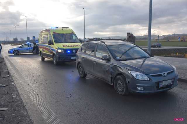 Wypadek na obwodnicy Dzierżoniowa