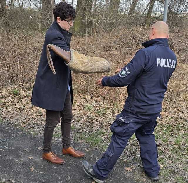 Policjanci z Dzierżoniowa wsparli WOŚP – wyjątkowe szkolenie z psem służbowym