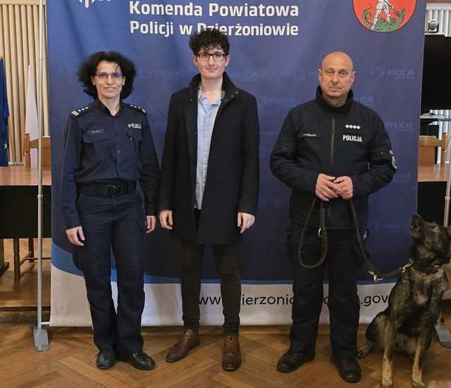 Policjanci z Dzierżoniowa wsparli WOŚP – wyjątkowe szkolenie z psem służbowym