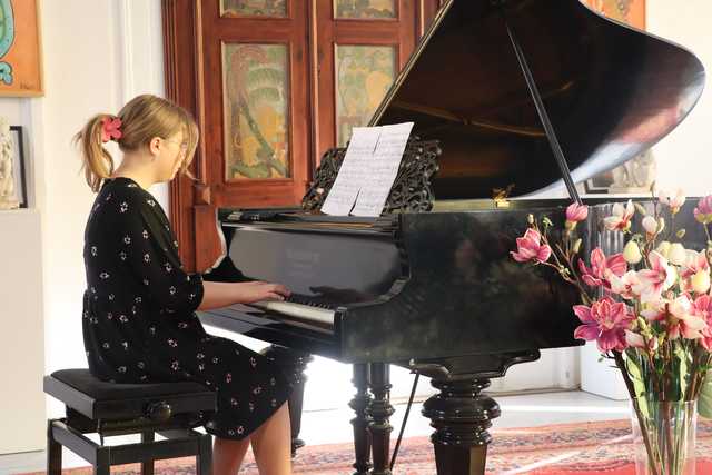Koncert wiosenny uczniów Szkoły Fortepianu d-moll w synagodze Rutika