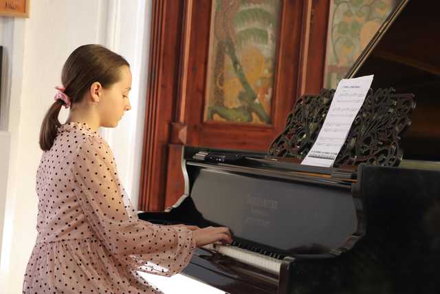 Koncert wiosenny uczniów Szkoły Fortepianu d-moll w synagodze Rutika