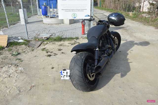 Nowizna. Pijany motocyklista wypadł z drogi