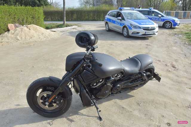 Nowizna. Pijany motocyklista wypadł z drogi