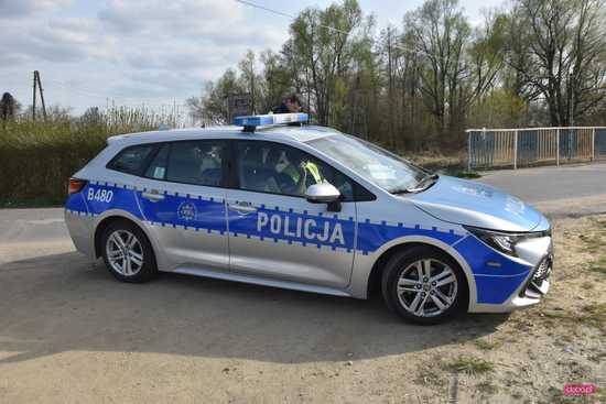 Nowizna. Pijany motocyklista wypadł z drogi