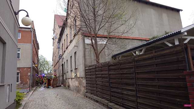 Pożar na Krasickiego w Dzierżoniowie