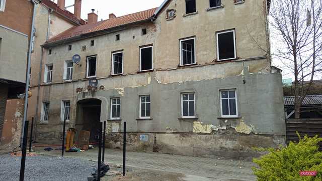 Pożar na Krasickiego w Dzierżoniowie