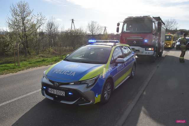 Dachowanie na drodze Dzierżoniów - Dobrocin