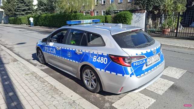 Zderzenie forda z audi w Dzierżoniowie