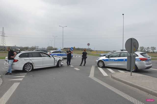 Zderzenie pojazdów na obwodnicy Dzierżoniowa