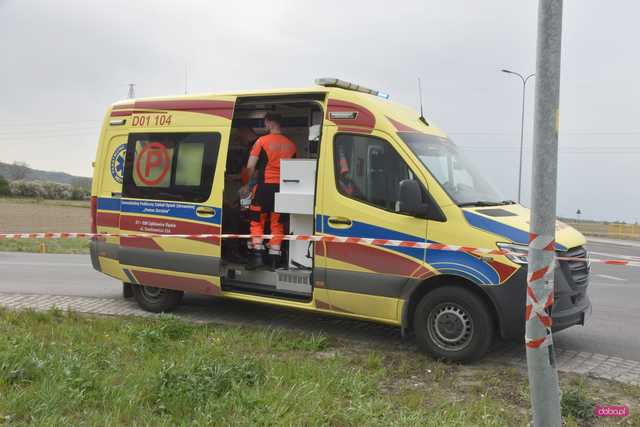 Zderzenie pojazdów na obwodnicy Dzierżoniowa