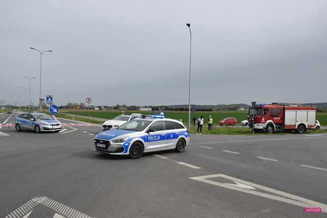 Zderzenie pojazdów na obwodnicy Dzierżoniowa