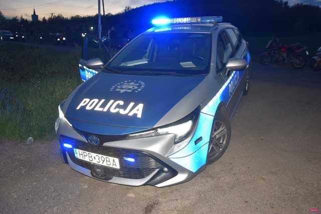Zderzenie motocyklisty z rowerzystą