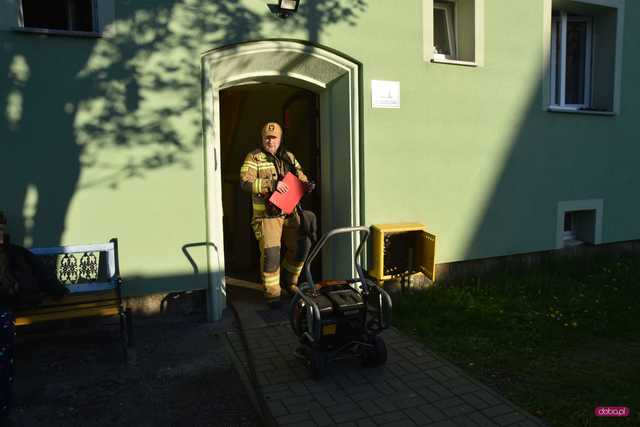 Pożar mieszkania w Dzierżoniowie