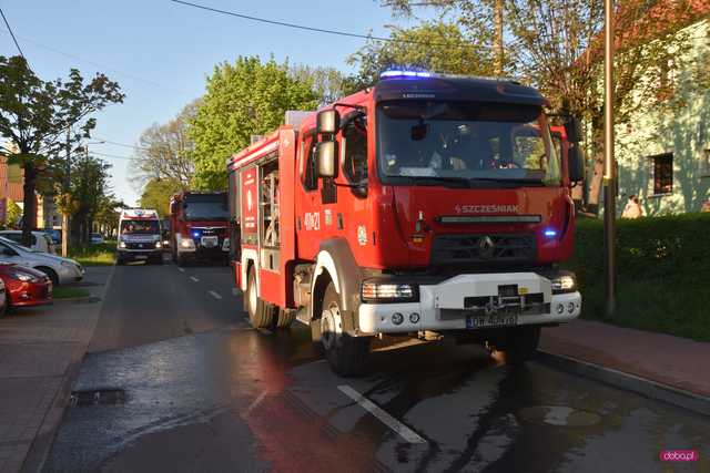 Pożar mieszkania w Dzierżoniowie