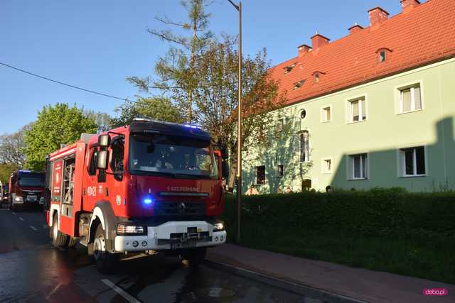 Pożar mieszkania w Dzierżoniowie
