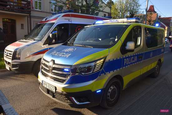 Pożar mieszkania w Dzierżoniowie