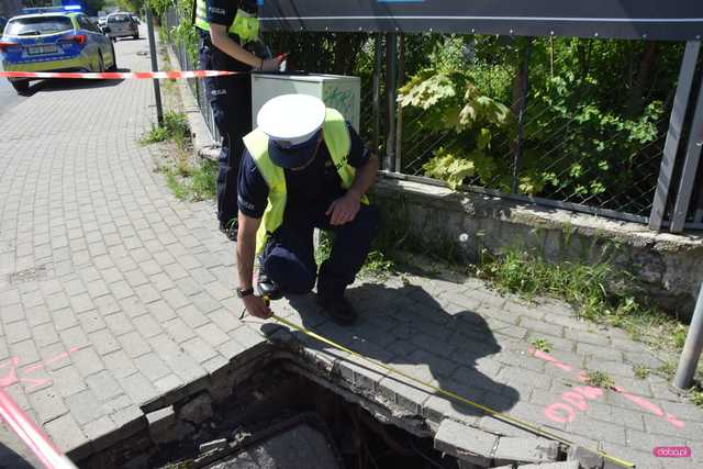 Zdarzenie drogowe na ul. Podwalnej w Dzierżoniowie