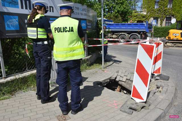 Zdarzenie drogowe na ul. Podwalnej w Dzierżoniowie