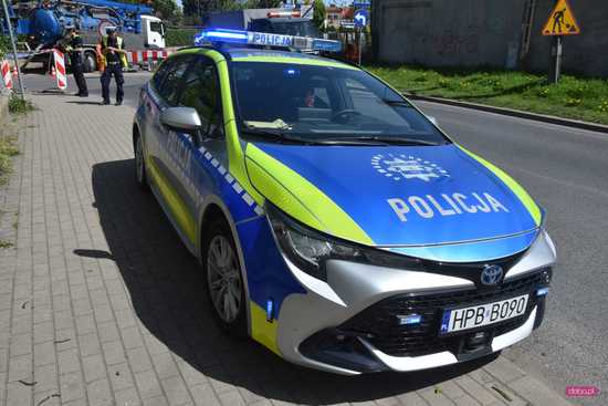Zdarzenie drogowe na ul. Podwalnej w Dzierżoniowie