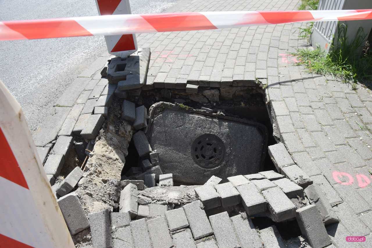 Zdarzenie drogowe na ul. Podwalnej w Dzierżoniowie